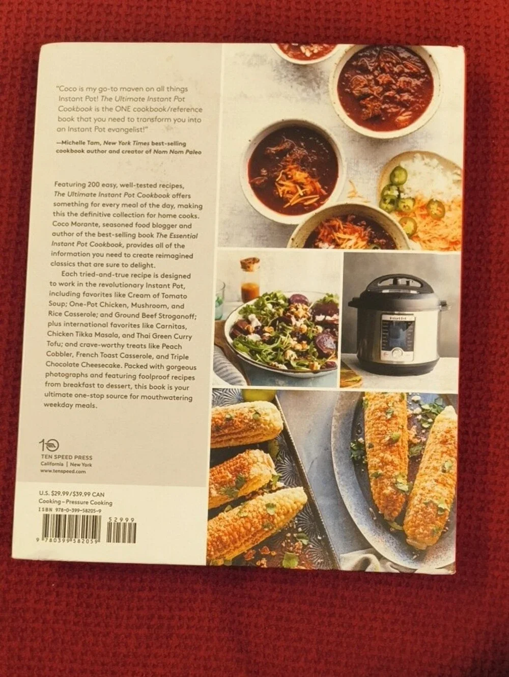 The Ultimate Instant Pot Cookbook By Coco Morante Hardcover NWT-D